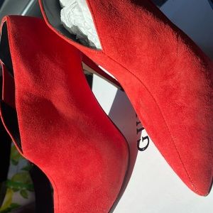 Red Suede Booties